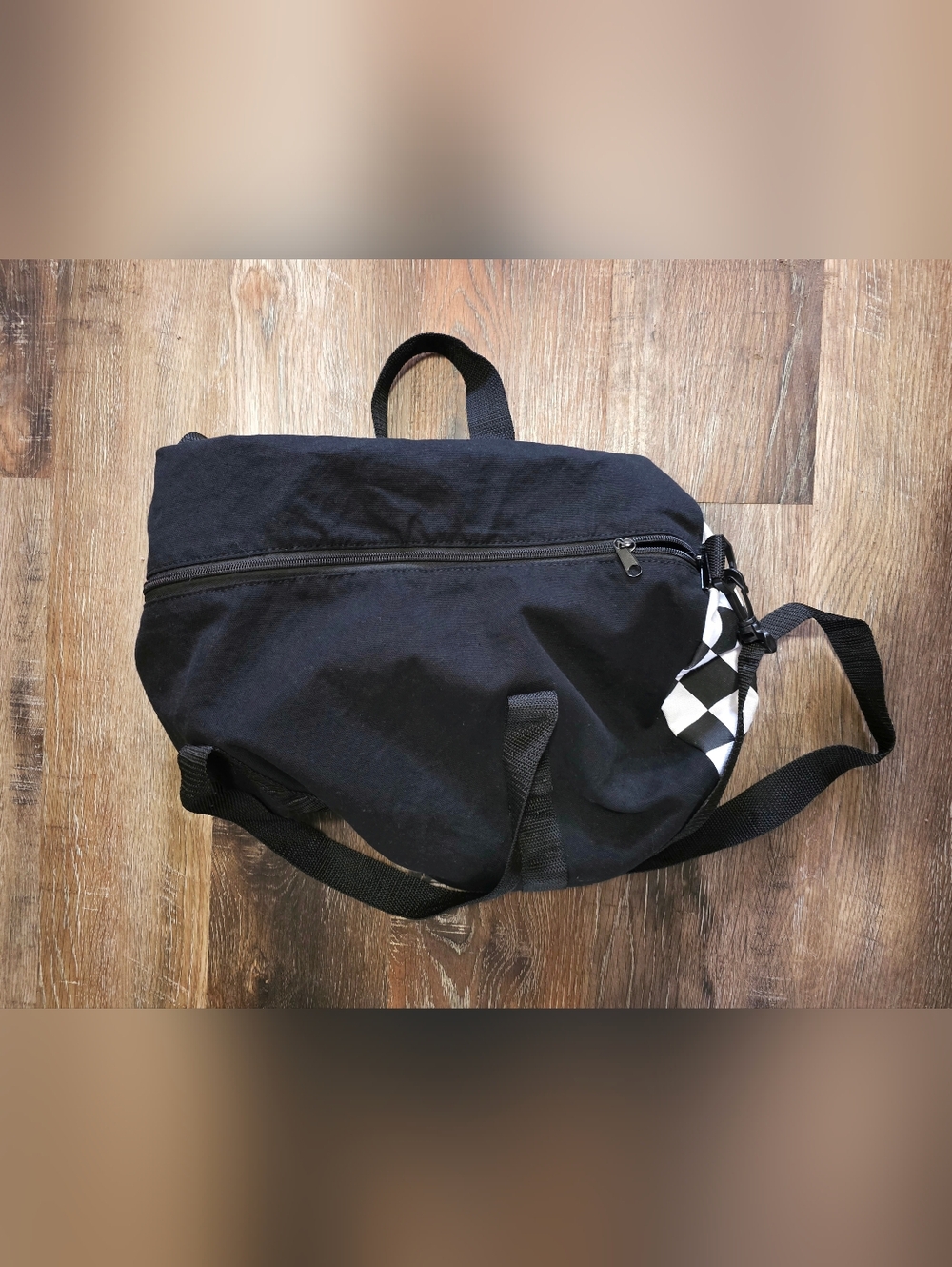 Vans Checkered Black Duffel Bag - Picture 2 of 4